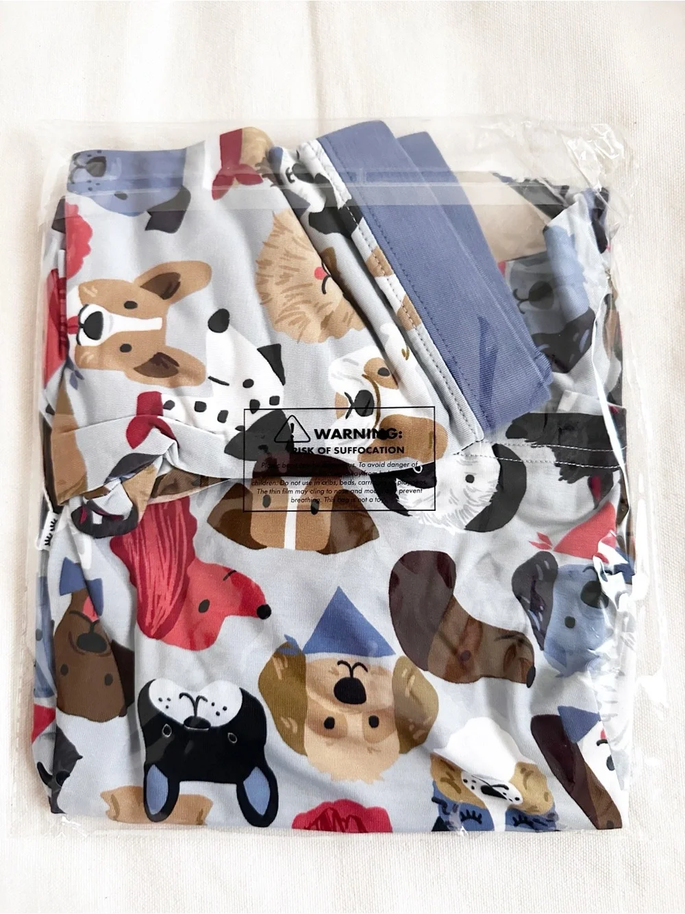 Little Sleepies Gray Puppy Parade 2-piece Long Sleeve PJ Set 2T
